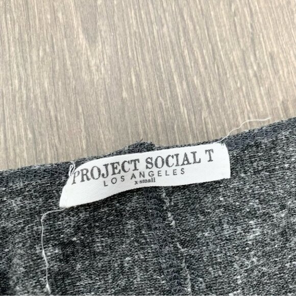 Urban Outfitters Project Social T Debbie Top Knit V-Neck Long Sleeve Gray XS - Picture 9 of 13